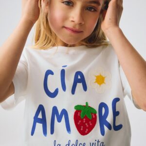 t-shirt fille ciao amore - ENFANT