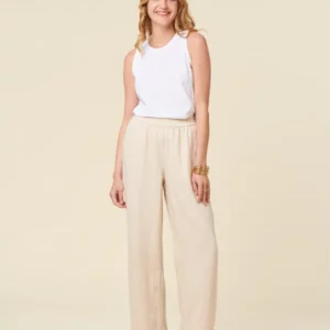 Pantalon ample en lin